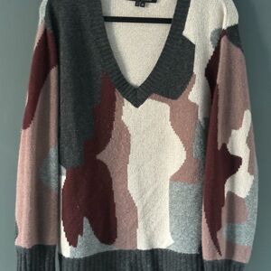 Skull Cashmere V-Neck Cashmere Sweater